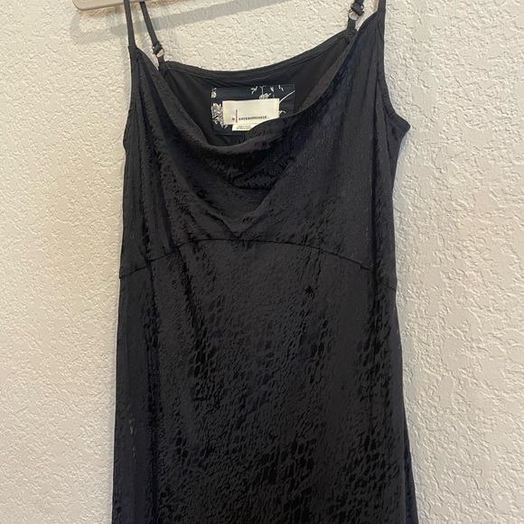 Anthropologie Amelie Jacquard Slip Dress in Black - Picture 6 of 9
